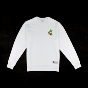 Crewneck Reppin x Papa Smooth (Wit)