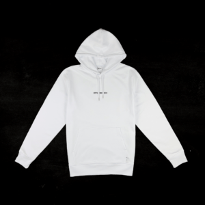 Hoodie Virtue Over Vice (B&W – Wit)